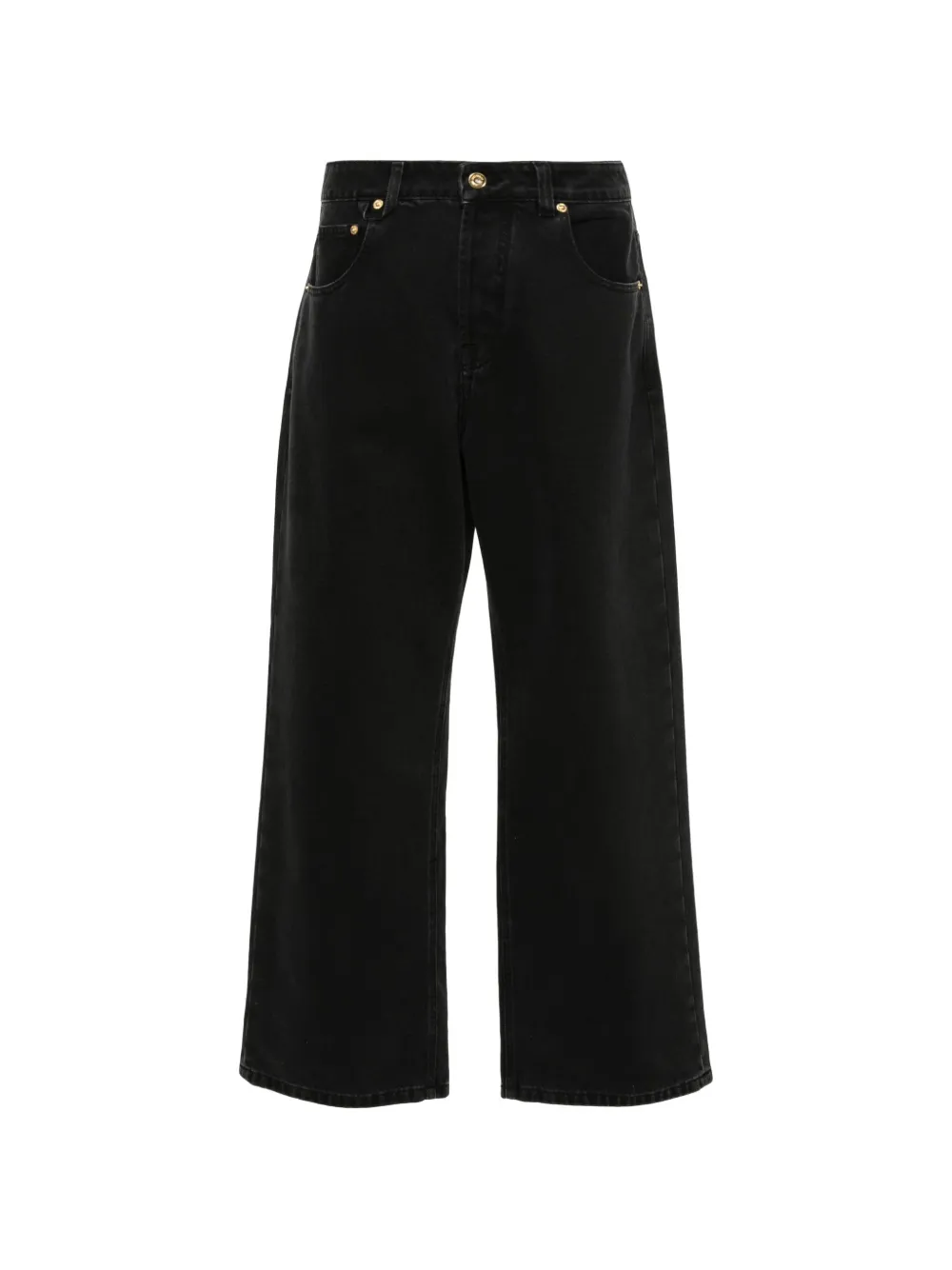 Jacquemus jean ample The à taille mi-haute - Noir