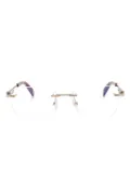 Chopard Eyewear rectangle-frame glasses - Gold