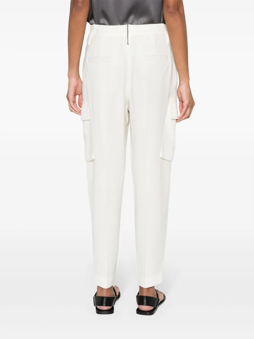 Brunello Cucinelli Broek met Monili-detail Beige