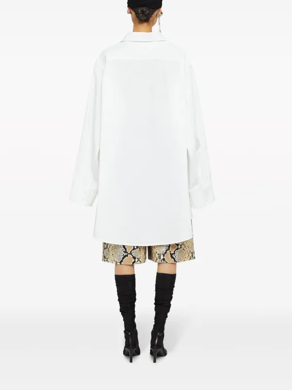 Jil Sander cut-out Oversized Shirt | White | FARFETCH