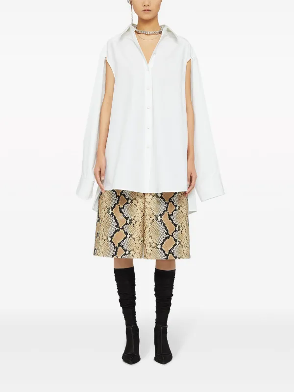 Jil Sander cut-out Oversized Shirt | White | FARFETCH