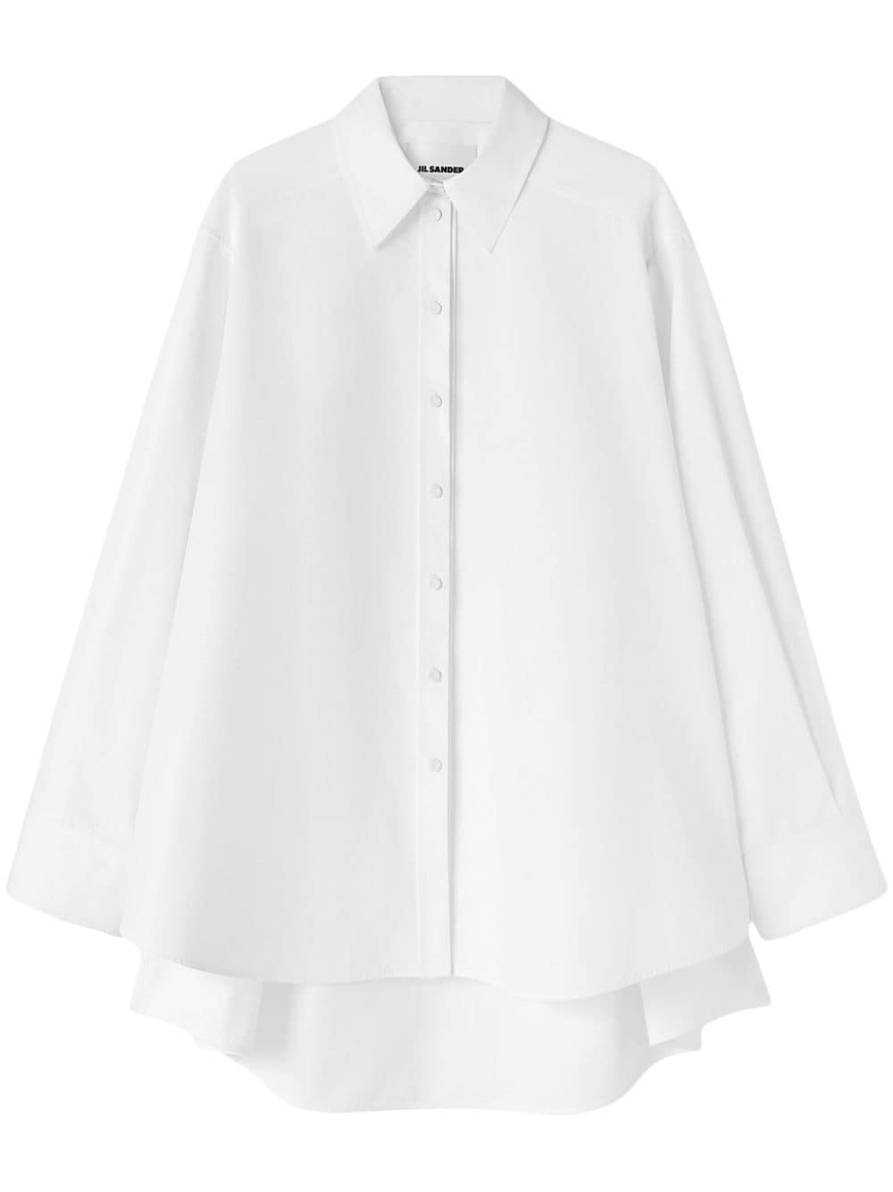 Jil Sander cut-out oversized shirt - White