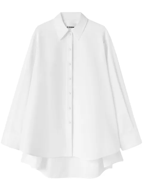 Jil Sander cut-out oversized shirt