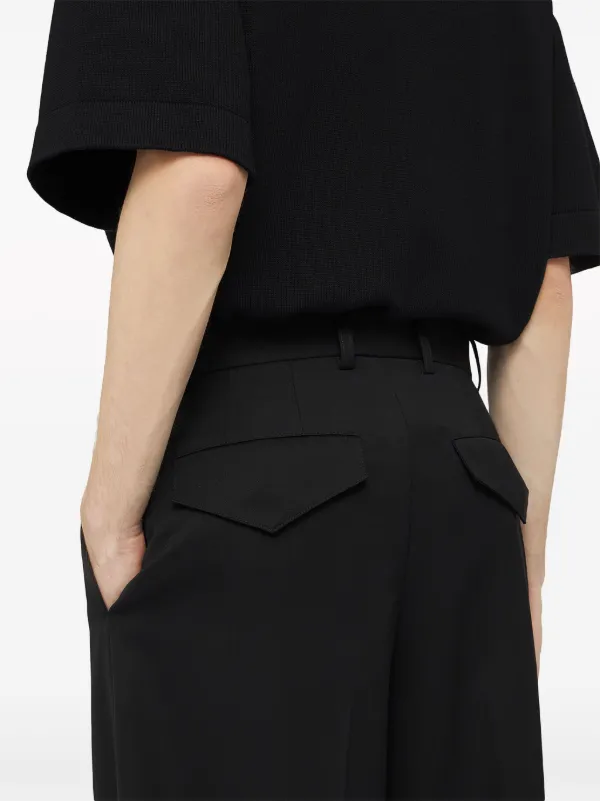 Jil Sander high-waisted Tailored Wool Trousers | Black