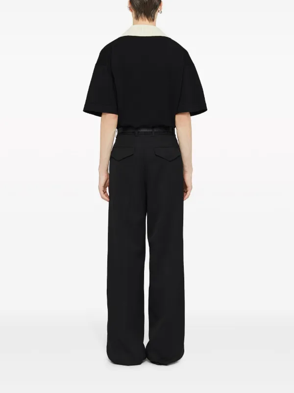 Jil Sander high-waisted Tailored Wool Trousers | Black