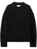 Jil Sander crew-neck knitted jumper - Black