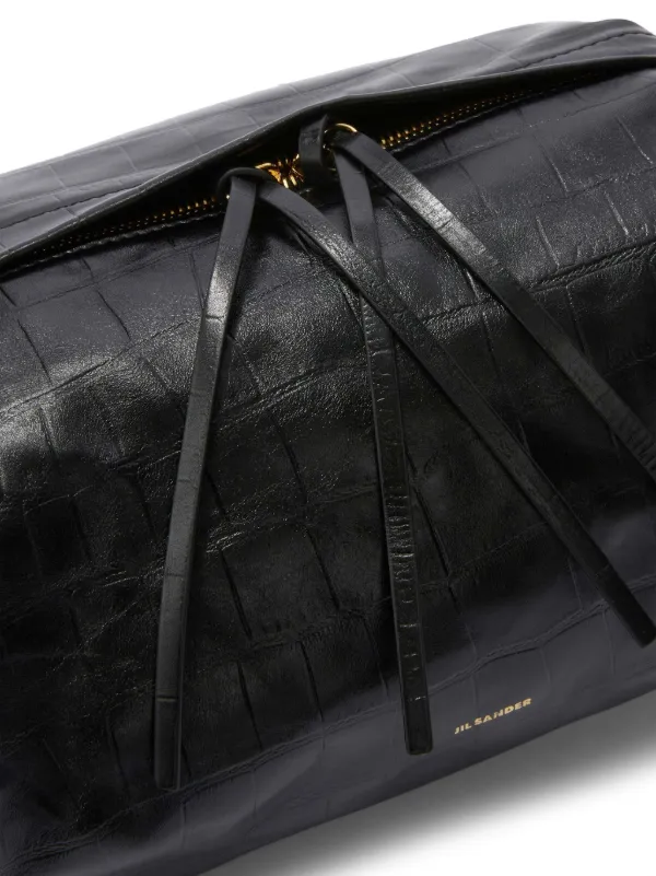 【JIL SANDER】Cushion レザーショルダーバッグ Jil Sander Cushion ショルダーバッグ | ブラック | FARFETCH JP