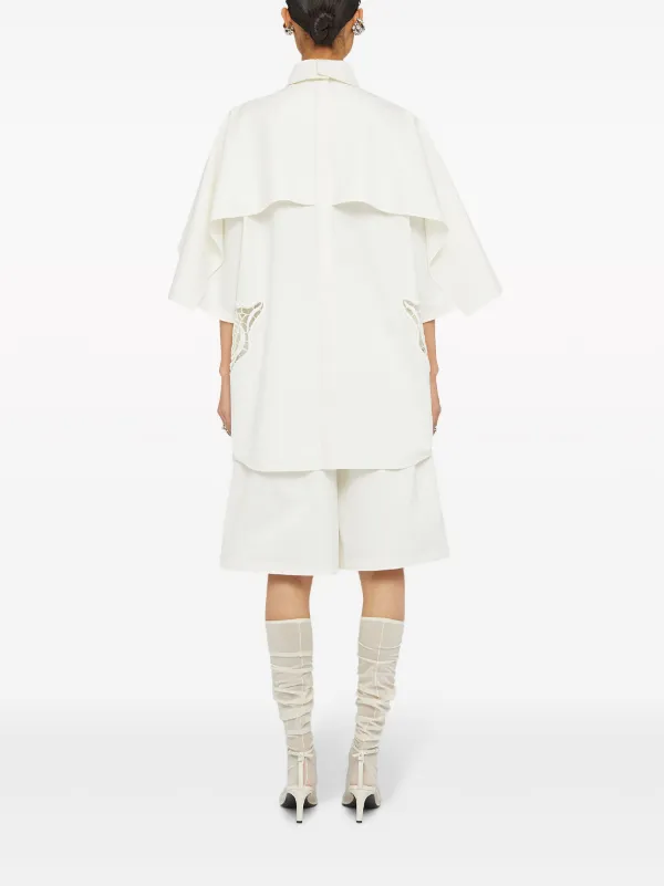 ジルサンダー☆レースディテール シルクトップ Jil Sander レースディテール シルクトップ | ホワイト