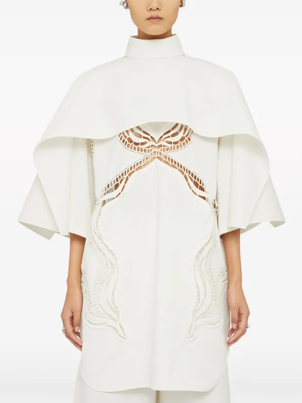 ジルサンダー☆レースディテール シルクトップ Jil Sander レースディテール シルクトップ | ホワイト