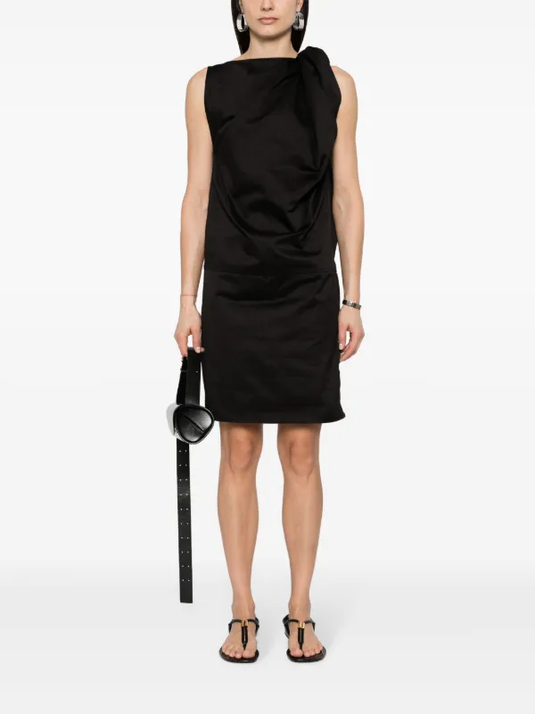 TOTEME shoulder-twist Dress | Black | FARFETCH