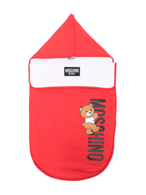 Moschino Kids Schlafsack mit Teddy-Print