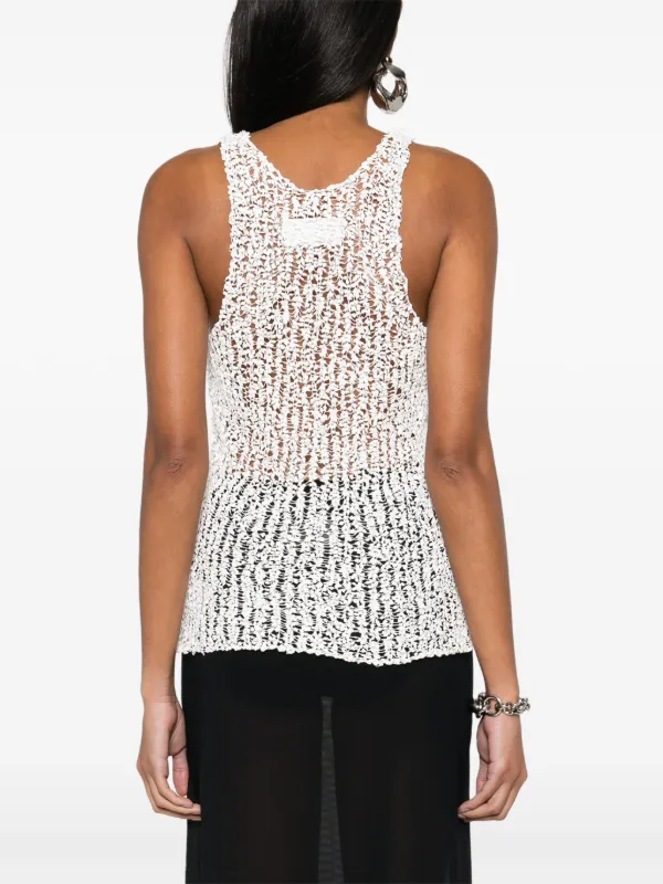 トップス MARNO Mia tank Logo Tank Top Naturale And Rosa | The Webster