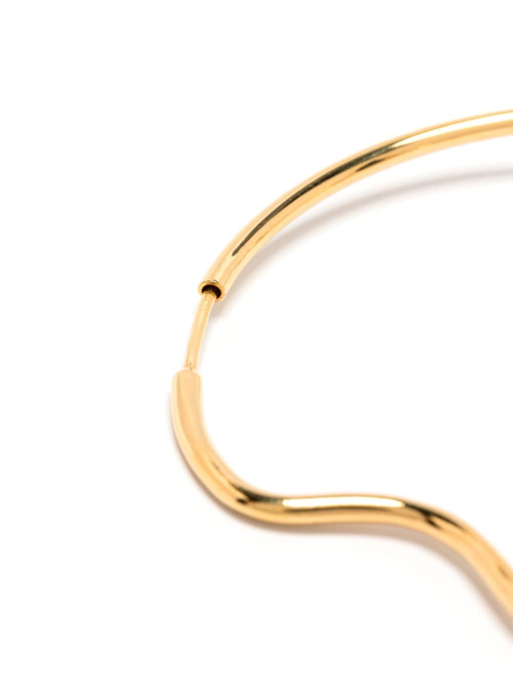 Shop Maria Black Koedbyen Sculpted Hoop Earring In Gold