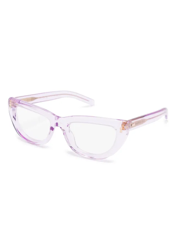 Gucci Eyewear キャットアイ眼鏡フレーム | パープル | FARFETCH JP