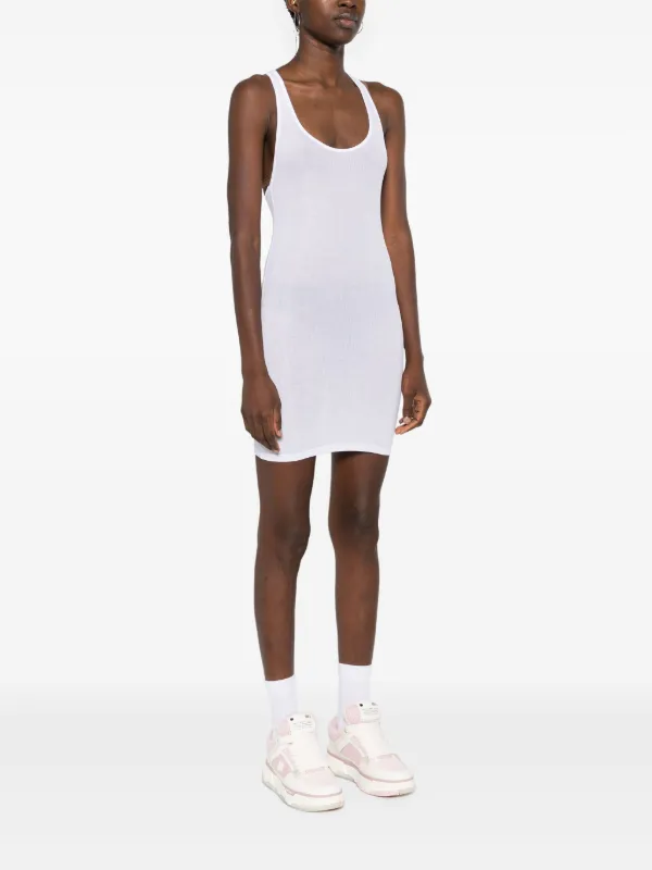Maison Close La Femme Amazone Ribbed Minidress | White