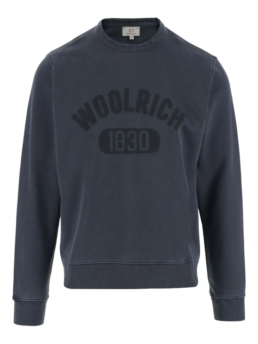 Woolrich Katoenen sweater met logoprint Blauw