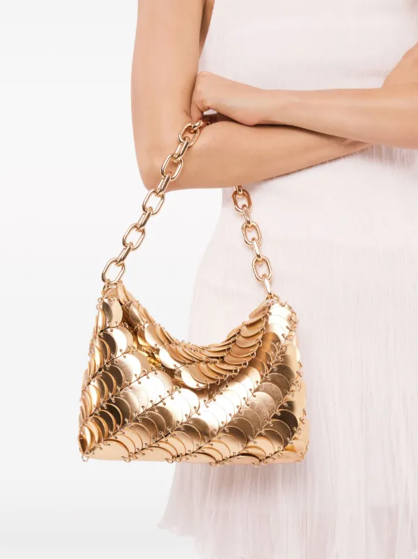 Rabanne Chainmail Shoulder Bag | Gold | FARFETCH UK