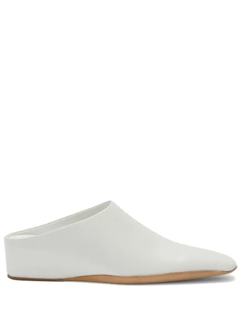 Jil Sander square-toe leather mules