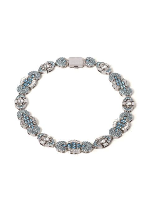 Miu Miu crystal-embellished choker necklace