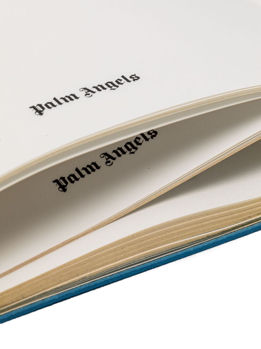 Shop Palm Angels Leather Notebook (25cm X 17cm) In Blue