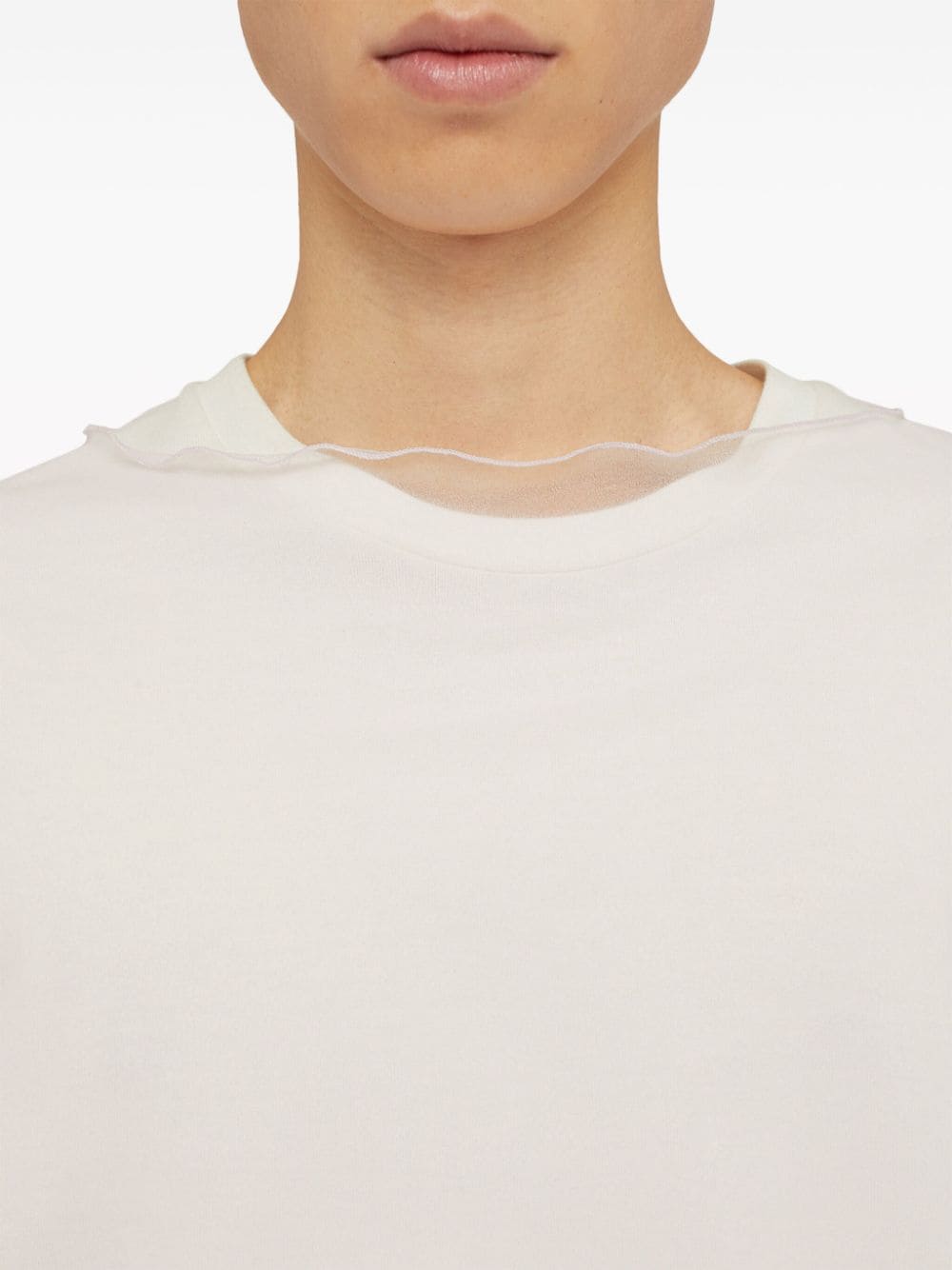 Shop Jil Sander Layered Long-sleeve T-shirt In White