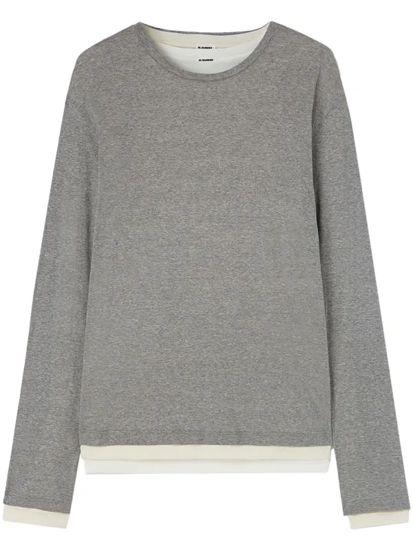 Tシャツ・カットソー JIL SANDER Men T Shirts J47FV0103JTN356 961 GREY Jil Sander+ Kit SS T-shirt J47FV0109.JTN357-971 GRANITE