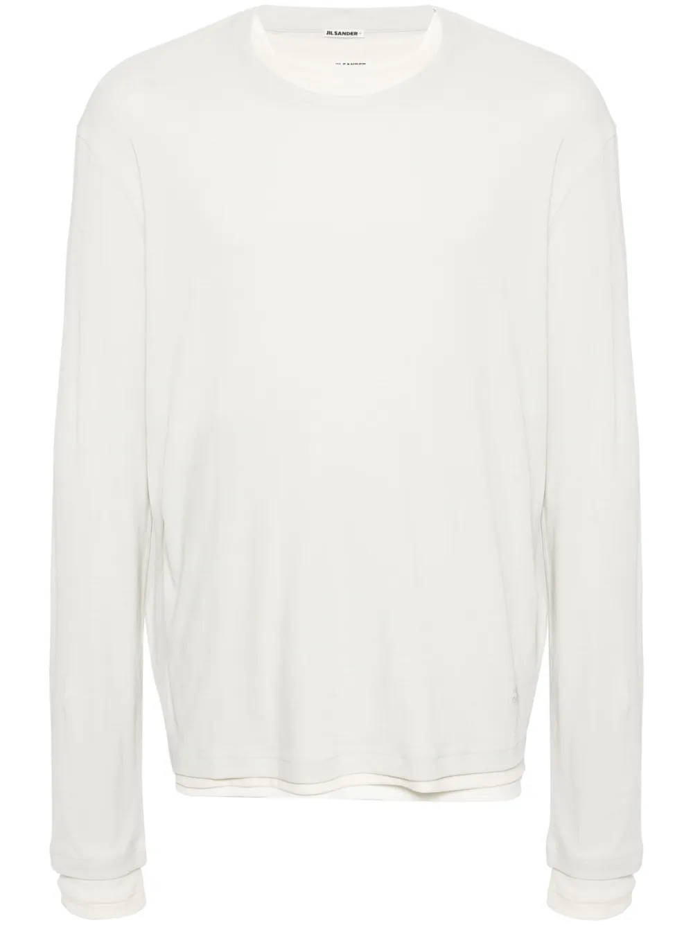 Jil Sander + Plain Cotton Tops (pack Of Three) In Weiss