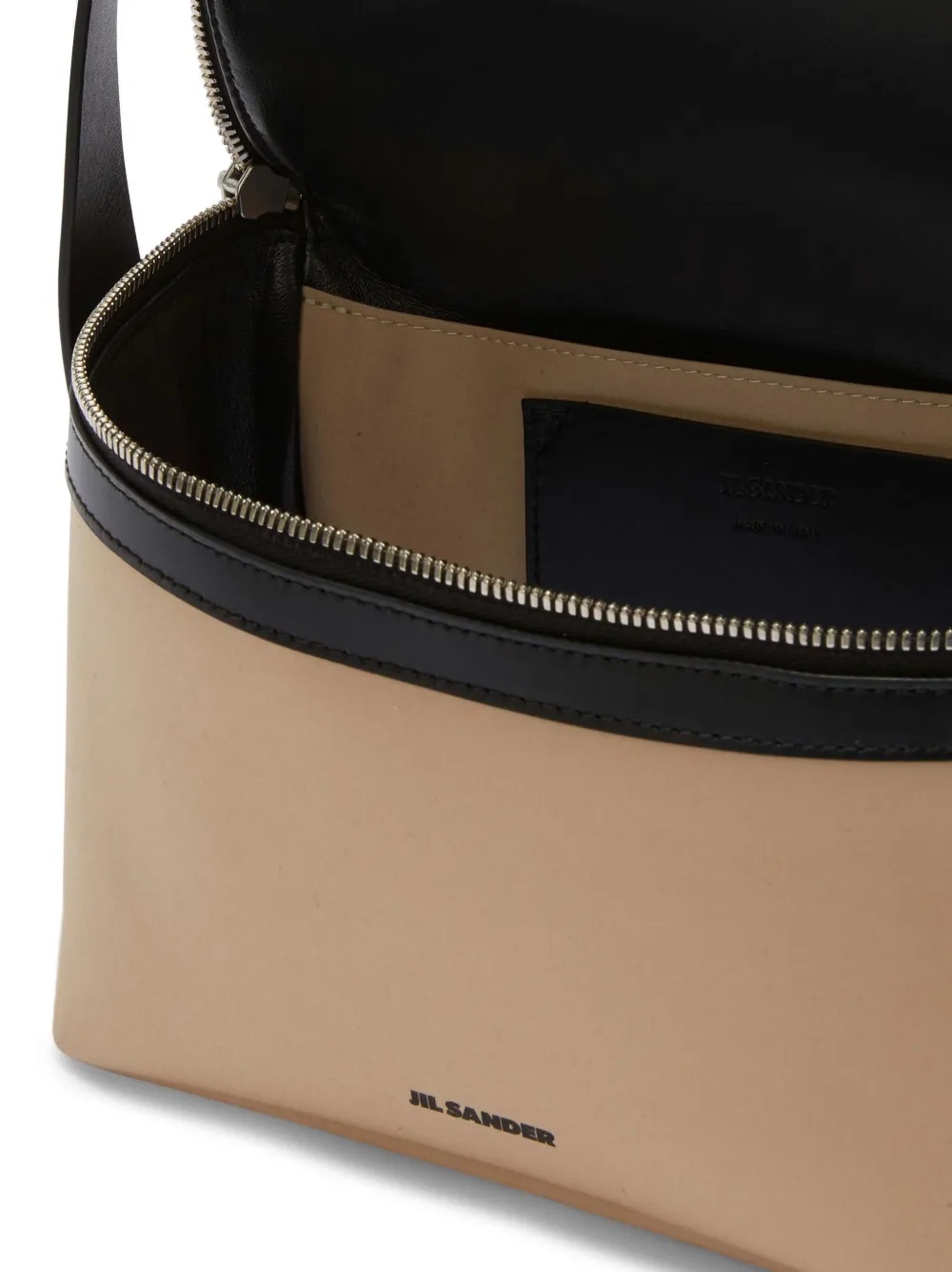 Jil Sander Leren schoudertas Bruin