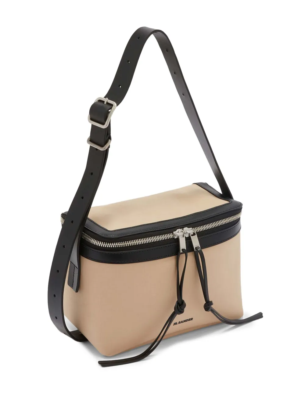 Jil Sander Leren schoudertas Bruin