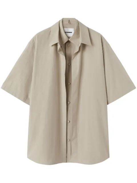 Jil Sander chemise en coton à design superposé