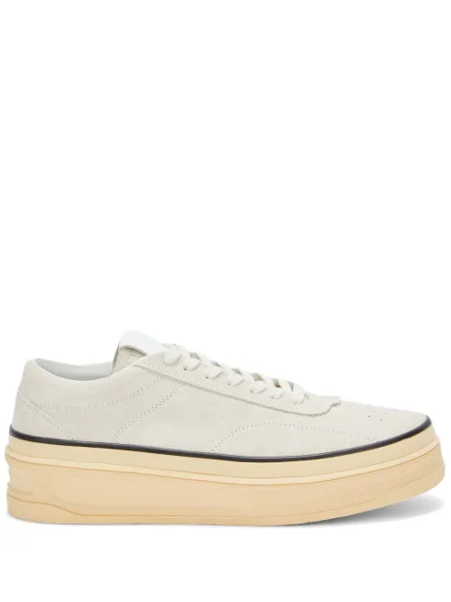 Jil Sander baskets en cuir - Blanc - Jil Sander - Modalova