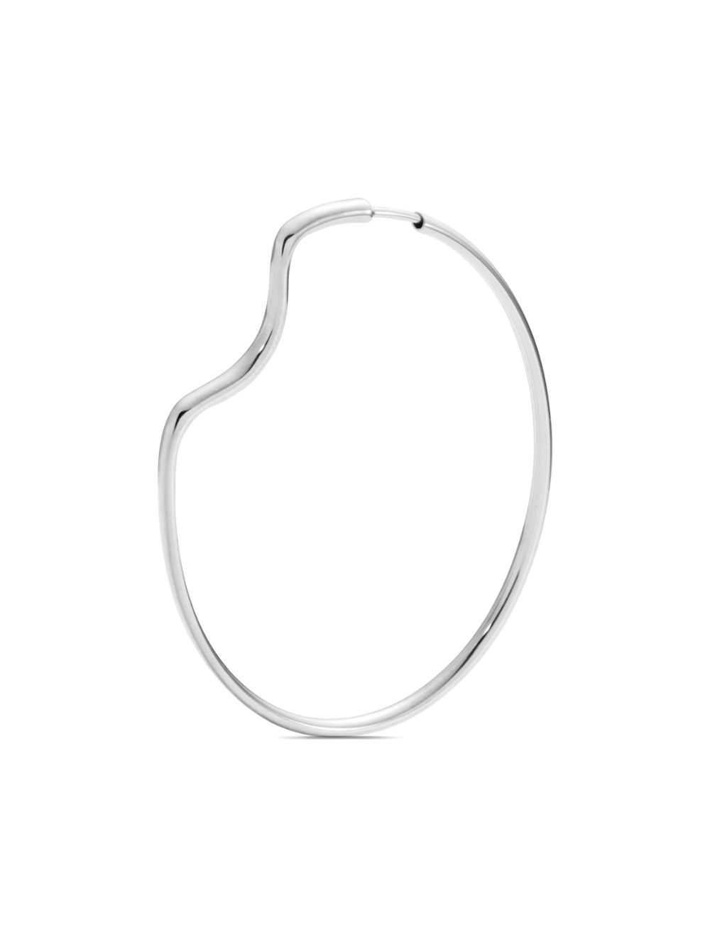 Maria Black Copenhagen 50 sculpted hoop earring - Silver