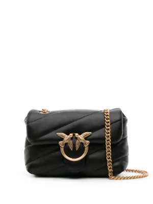 PINKO Love One キルティング ショルダーバッグ ミニ | ブラック