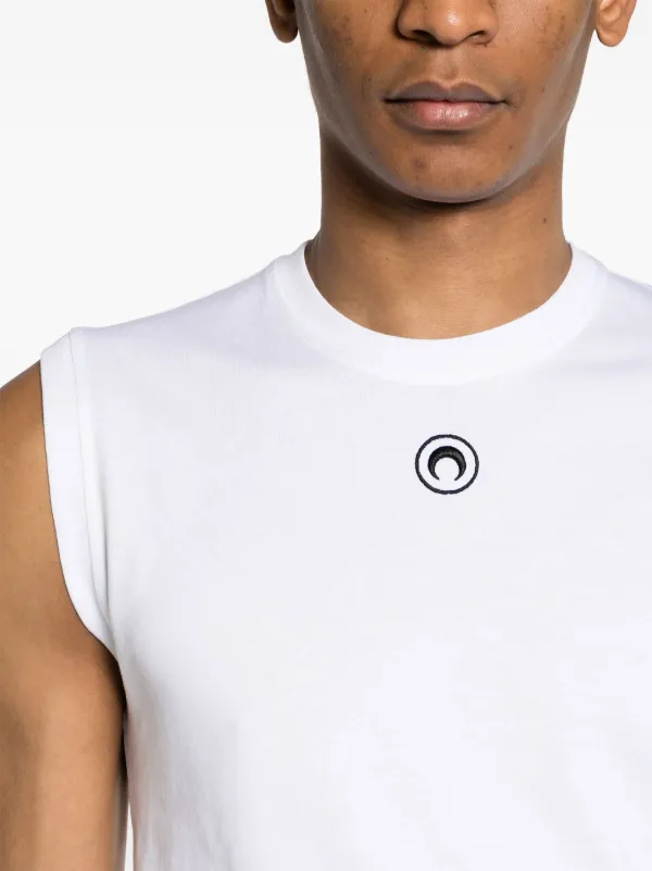 Marine Serre Basic Moon タンクトップ | ホワイト | FARFETCH JP
