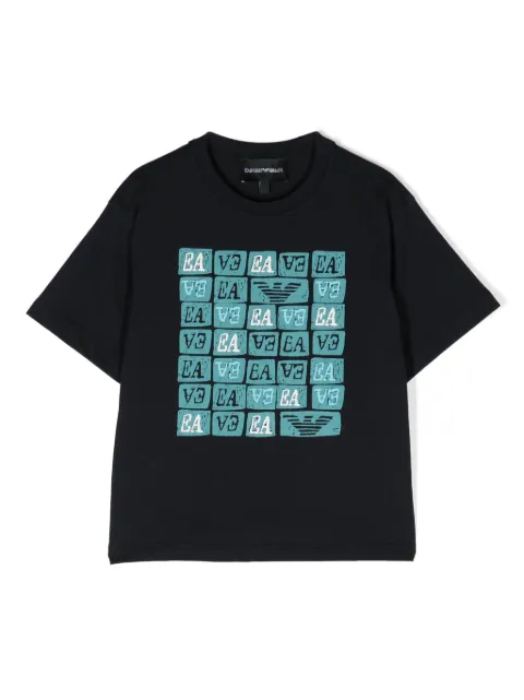 Emporio Armani Kids graphic-print cotton T-shirt (pack of two)