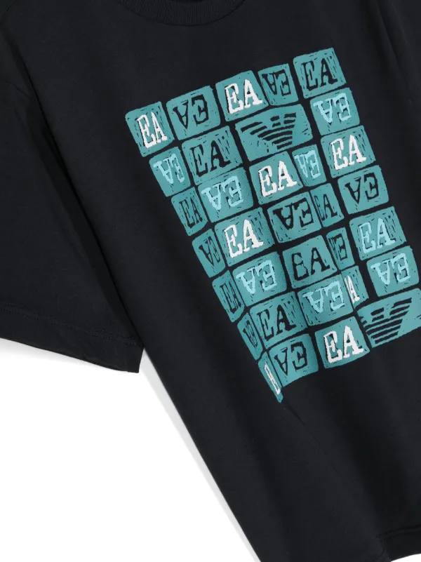 Emporio Armani Kids graphic-print Cotton T-shirt (pack Of two