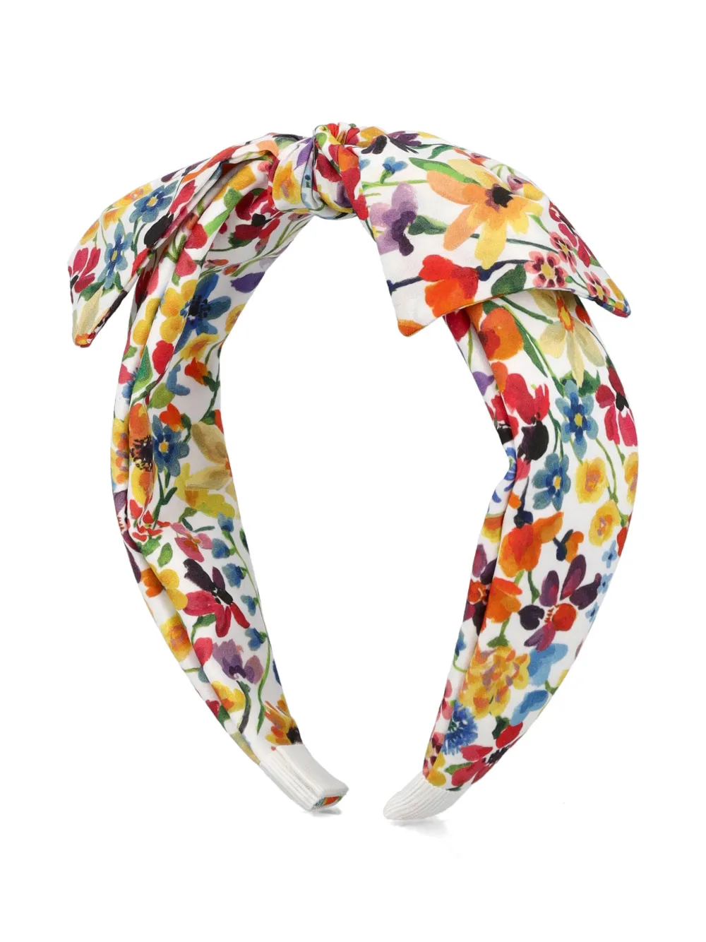 Il Gufo Haarband met bloemenprint - Rood