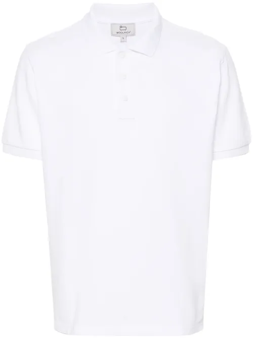 Polo en coton à logo imprimé - Woolrich - Modalova