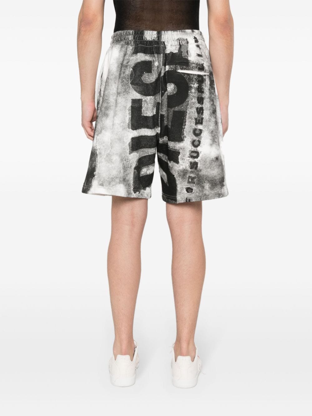 Diesel Shorts met print Zwart