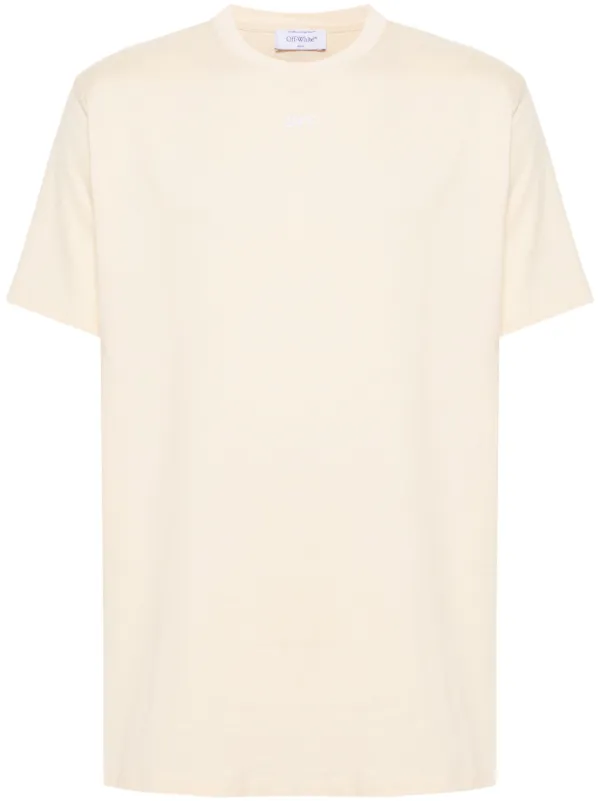 Off white color t shirt hotsell