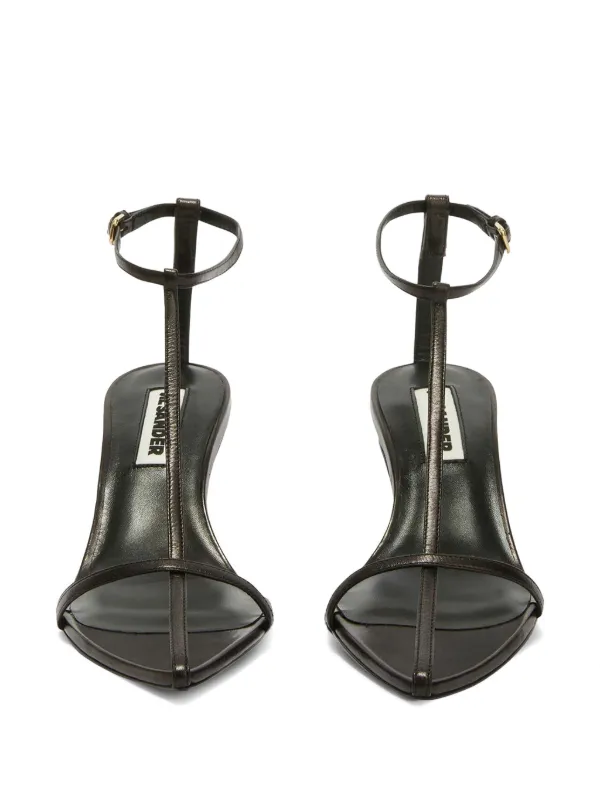 Jil Sander High Leather Sandals | Black | FARFETCH Jil Sander High Leather Sandals | Black | FARFETCH