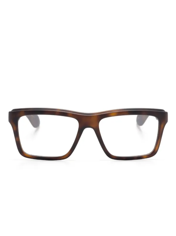 Gucci Eyewear スクエア眼鏡フレーム | ブラウン | FARFETCH JP