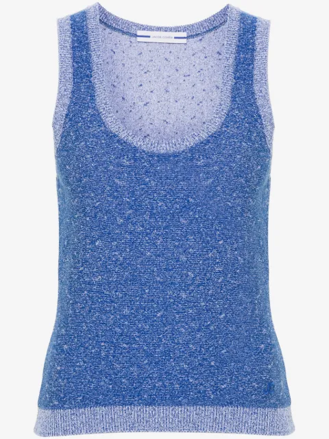 Jacob Cohën logo-embroidered bouclé top