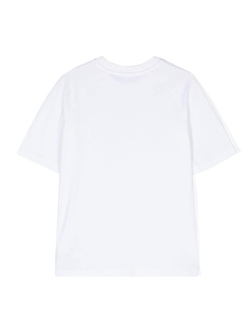 Shop Calvin Klein Logo-patch Piqué T-shirt In White