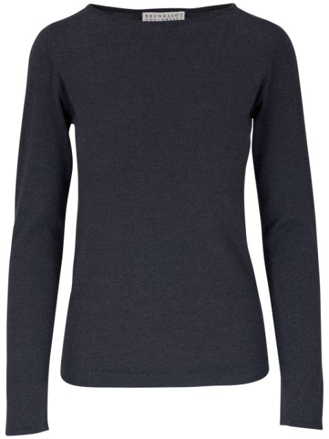 Brunello Cucinelli boat-neck knitted top Women