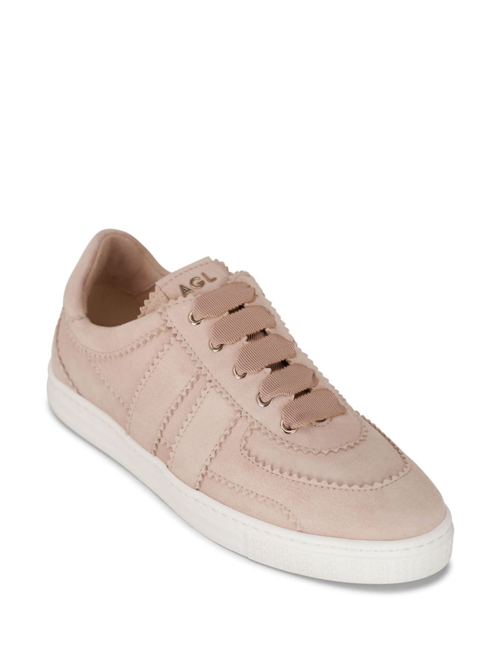 Shop Agl Attilio Giusti Leombruni Leda Suede Sneakers In Pink