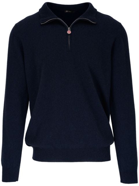 Kiton zip-up cashmere jumper