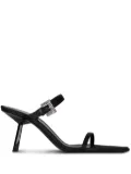 Saint Laurent Hope 75mm buckle-detailed sandals - Black