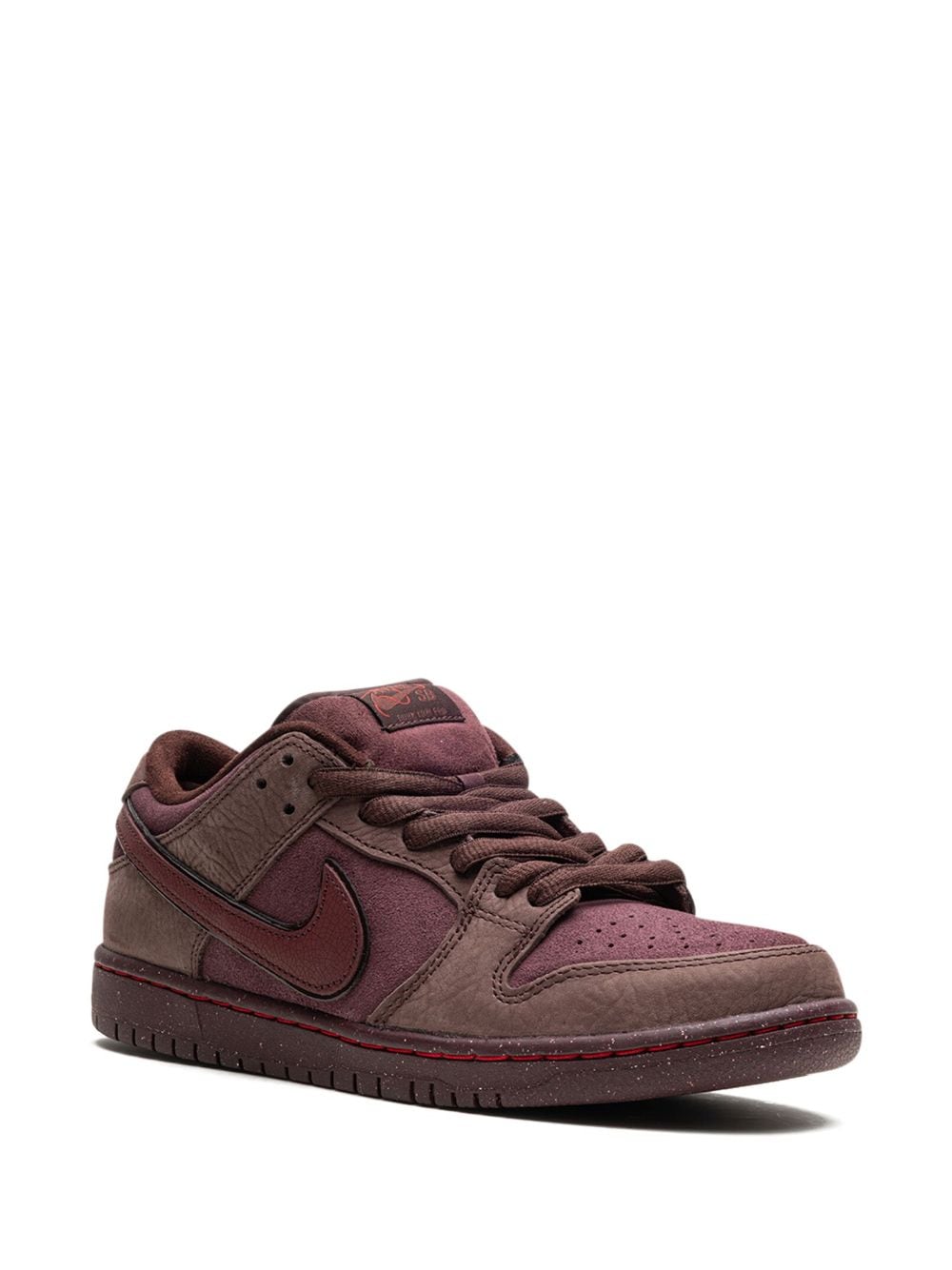 Shop Nike Sb Dunk Low "city Of Love" Sneakers In Red