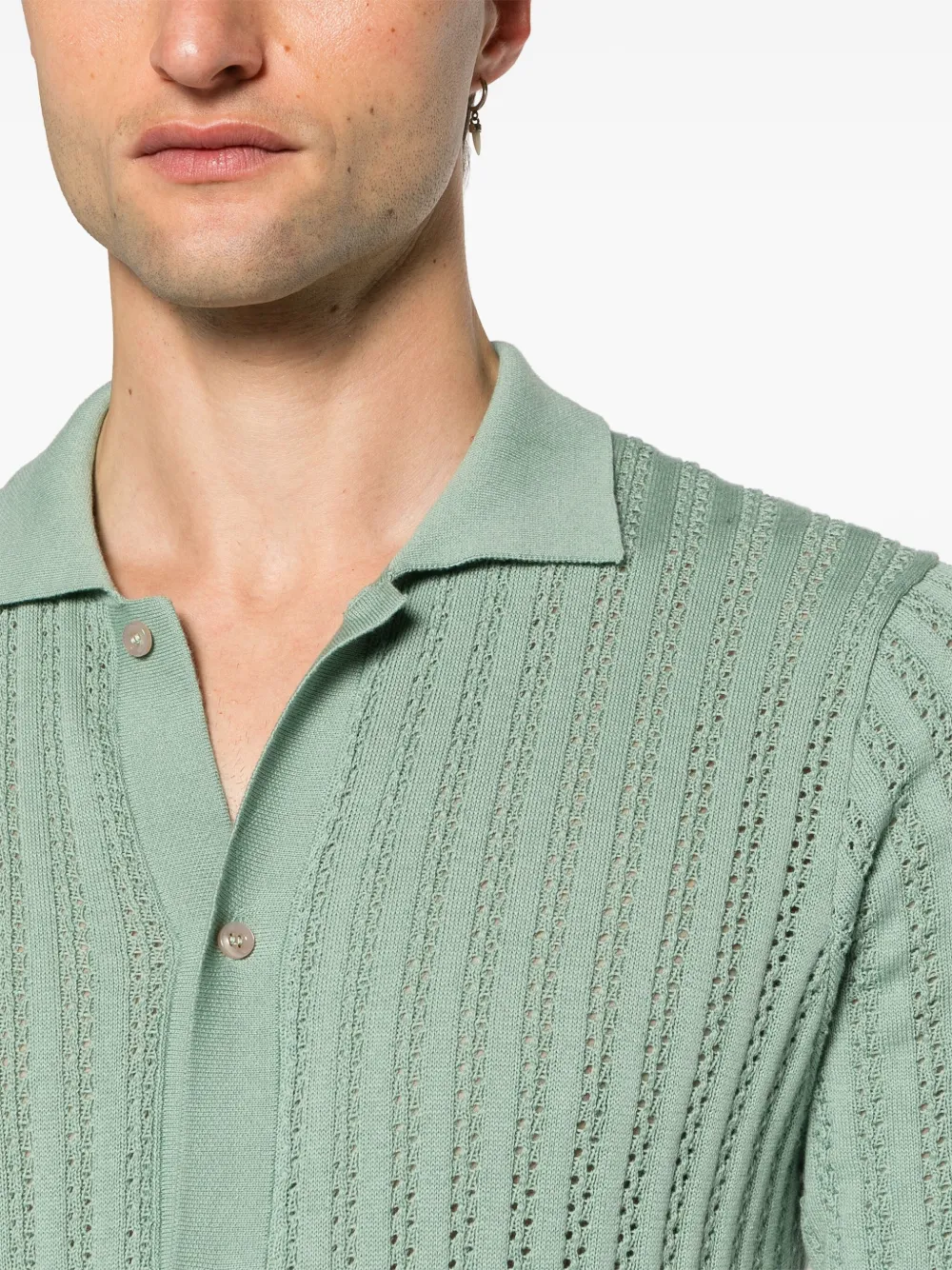 Tagliatore Jesse poloshirt met print Groen